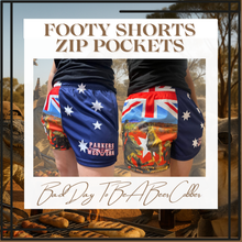 Load image into Gallery viewer, Bad Day To Be A Beer Cobbers Footy Shorts
