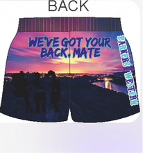 Load image into Gallery viewer, WE’VE GOT YOUR BACK, MATE”- Footy Shorts with Zip Pockets
