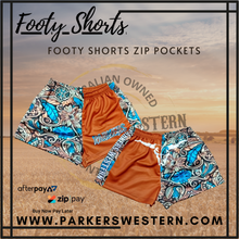 Load image into Gallery viewer, Footy Shorts with Zip Pockets

