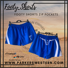 Load image into Gallery viewer, Footy Shorts with Zip Pockets

