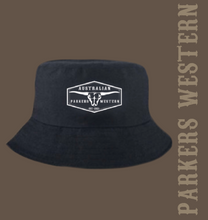 Load image into Gallery viewer, Parkers Black Bucket Hat
